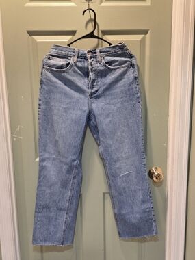 Classic High-Rise Straight Leg Women’s Jeans - Light Blue